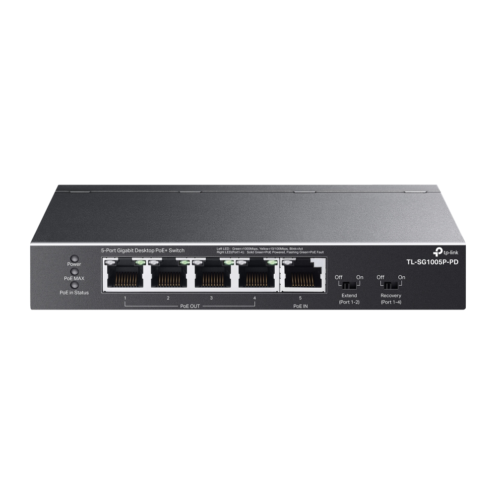 Коммутатор TP-Link TL-SG1005P-PD, 1 Гбит/с, PoE+