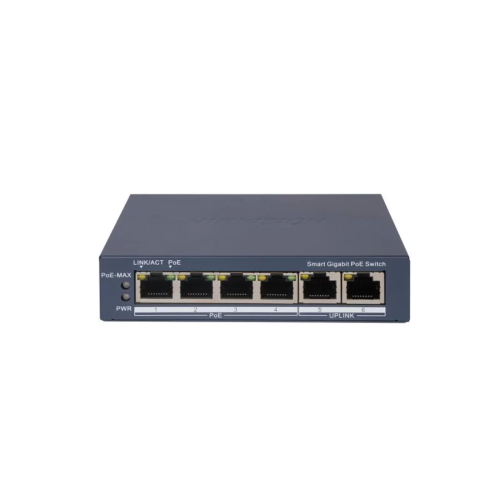Коммутатор Hikvision DS-3E1506P-EI, 6 портов 1 Гбит/с, PoE, управляемый L2 — купить в Казахстане | neom.kz