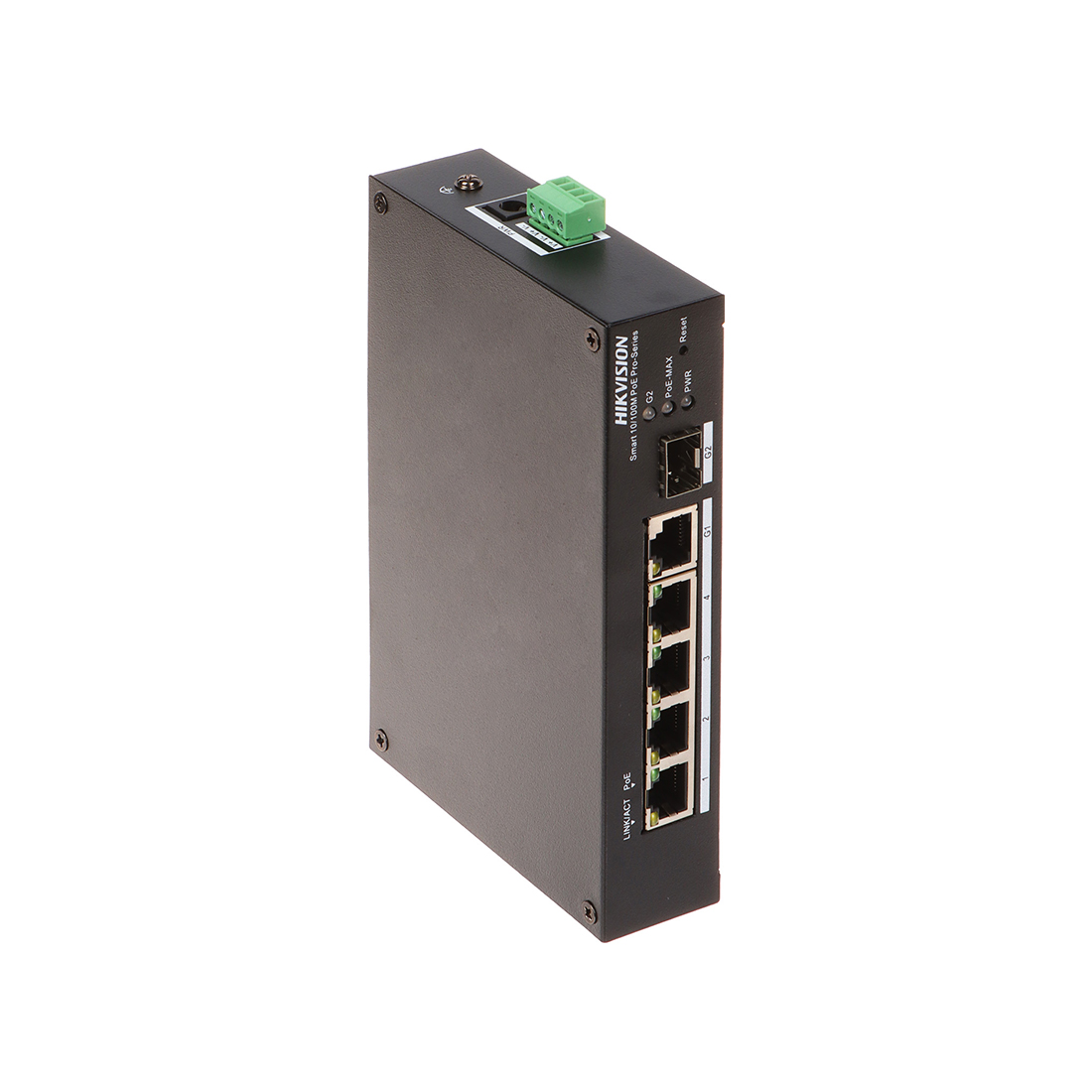 Коммутатор Hikvision DS-3T1306P-SI/HS, 4 порта 100 Мбит/с, 1 порт 1 Гбит/с, 1×SFP, PoE+, управляемый L2 – купить недорого с доставкой по Алматы и Казахстану