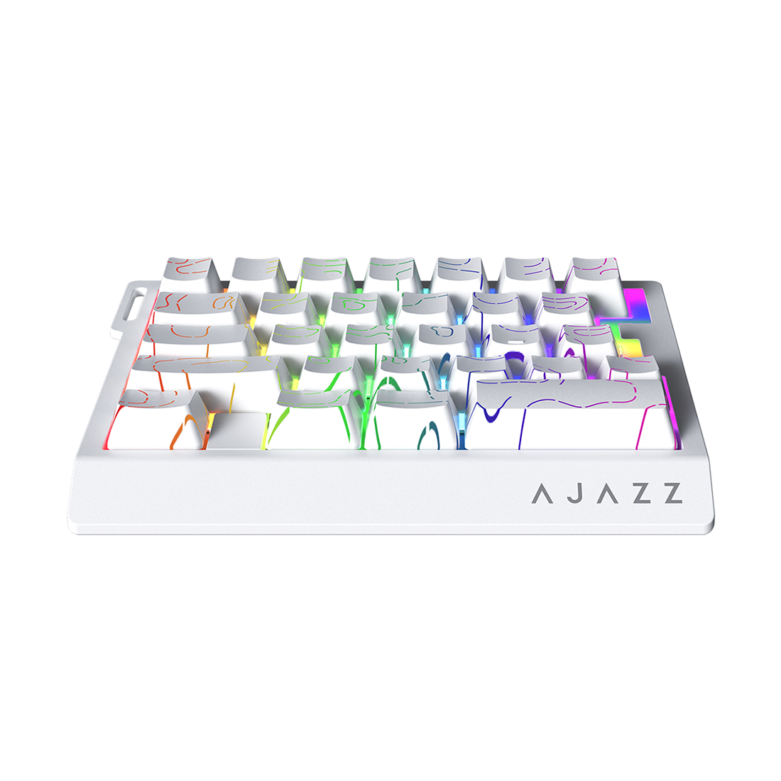 Клавиатура игровая механическая проводная AJAZZ AK029 Arctic Isle, белая – купить недорого с доставкой по Алматы и Казахстану