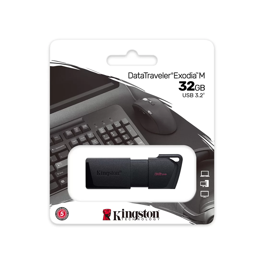 USB-накопитель Kingston DTXM/32GB 32GB Чёрный – купить недорого с доставкой по Алматы и Казахстану