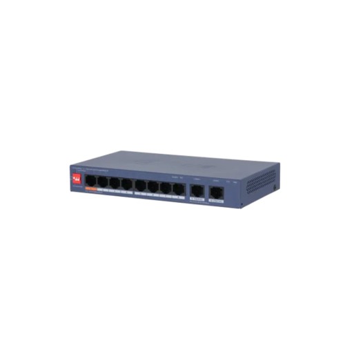 Коммутатор Dahua DH-CS4010-8ET2GT-60, 8 портов 100 Мбит/с, 2 порта 1 Гбит/с, PoE, управляемый — купить в Казахстане | neom.kz