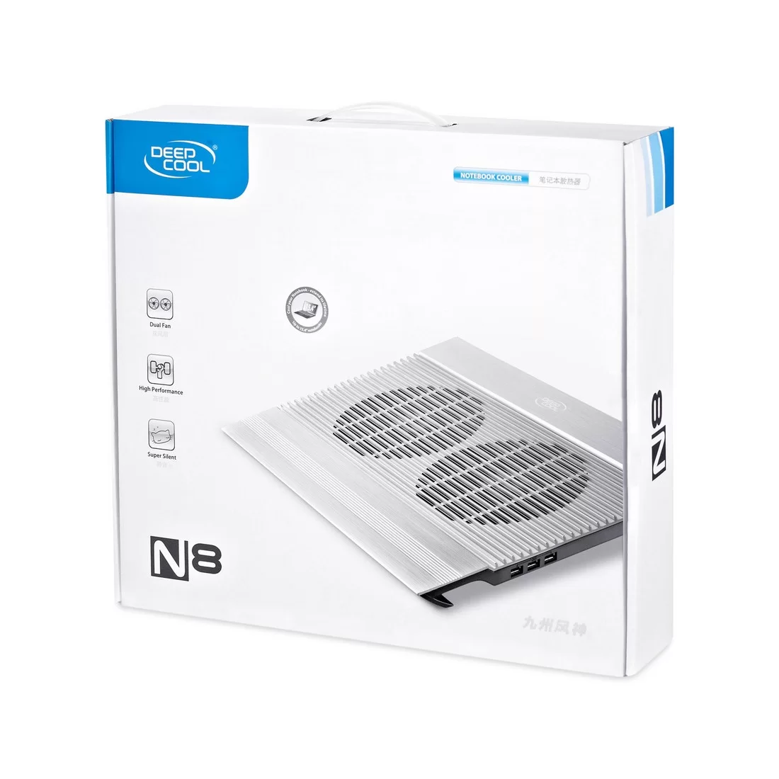Подставка для ноутбука Deepcool N8, 17" (White) – купить недорого с доставкой по Алматы и Казахстану