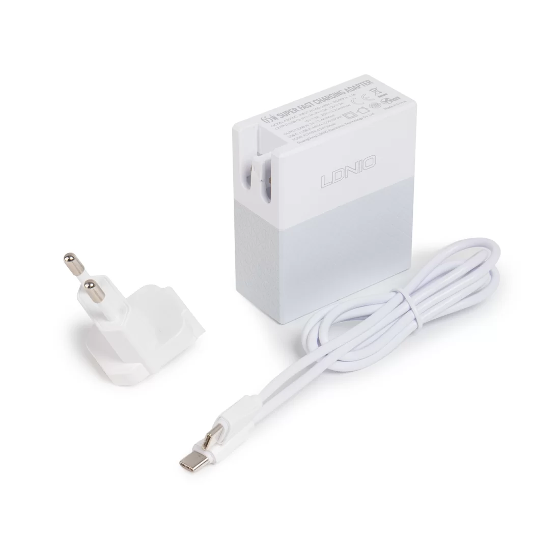 Универсальное зарядное устройство LDNIO A2620C 65W Белый – купить недорого с доставкой по Алматы и Казахстану