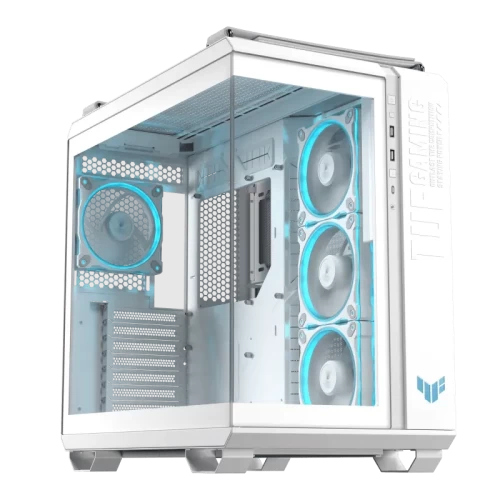 Корпус Asus TUF GAMING GT502 HORIZON TG ARGB, Midi Tower, белый, без БП