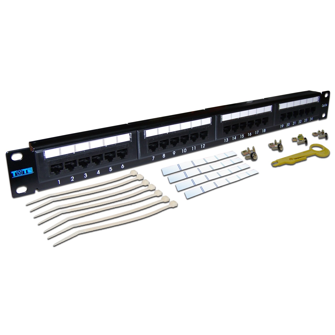 Патч-панель 19 дюймов Lanmaster TWT-PP24UTP, 24 порта, UTP, кат. 5е, 1U — купить в Казахстане | neom.kz
