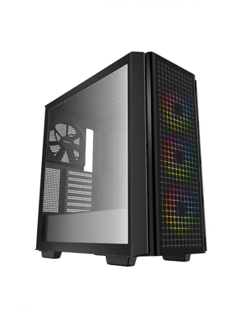 Корпус Deepcool CG540 R-CG540-BKAGE4-G-1 E-ATX/ATX/Micro ATX,USB 3.0*2,3*120mm ARGB/1*140mm,HD-Audio+Mic,Без Б/П,Черный – купить недорого с доставкой по Алматы и Казахстану