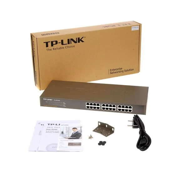 Коммутатор TP-Link TL-SF1024, 24 порта 100 Мбит/с, неуправляемый – купить недорого с доставкой по Алматы и Казахстану