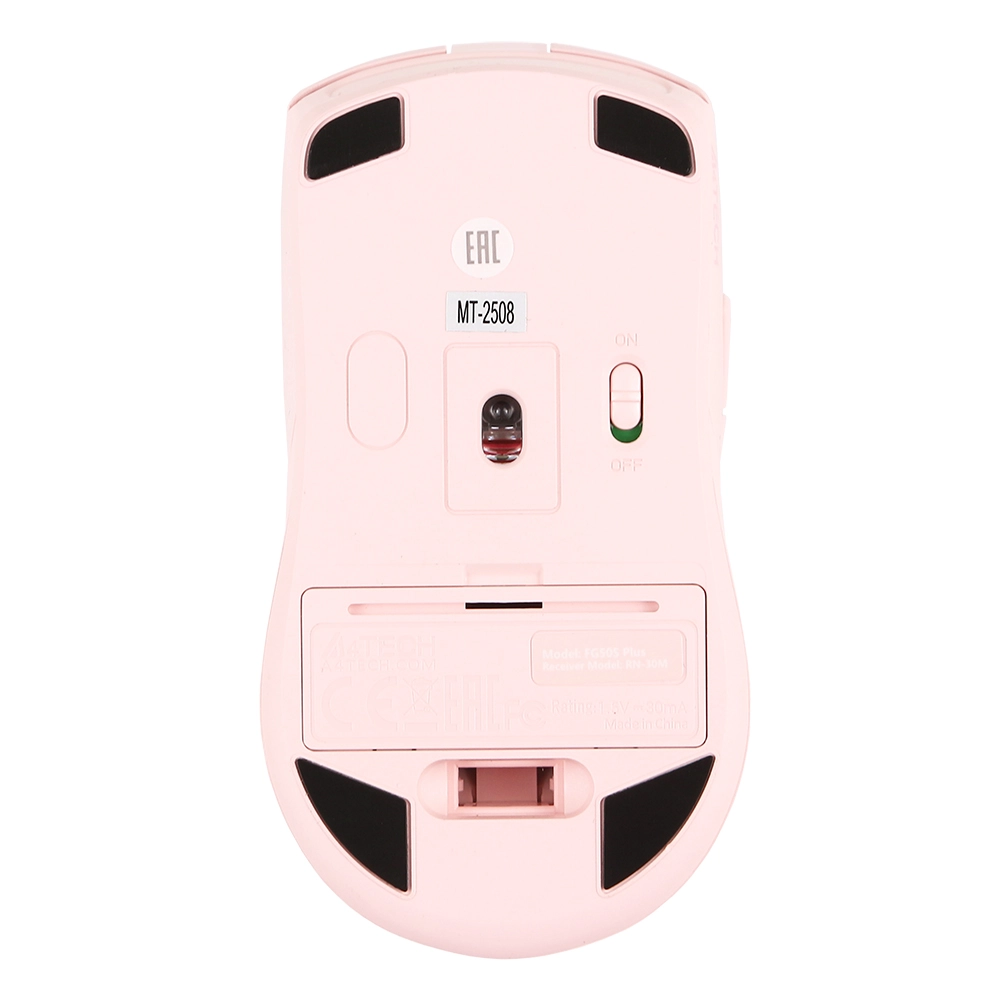 Мышь беспроводная A4tech Fstyler FG50S Plus, 3200 dpi, розовая – купить недорого с доставкой по Алматы и Казахстану фото 4