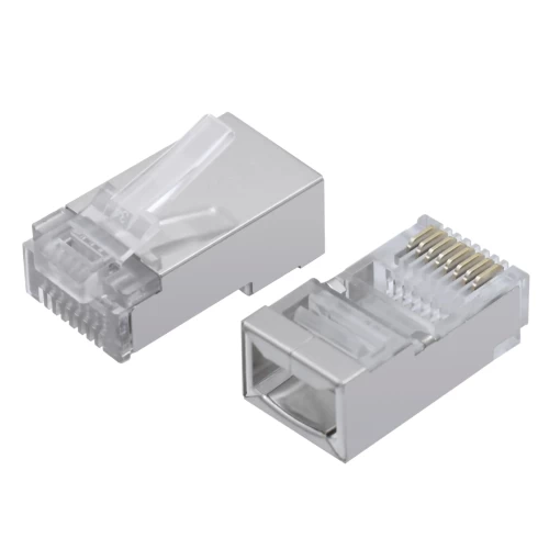Коннектор RJ-45 Cablexpert PLUG5SP/100, кат.5e, F/UTP, 100 шт в упаковке — купить в Казахстане | neom.kz