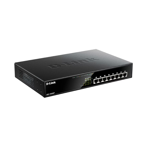 Коммутатор D-Link DGS-1008MP/B1A, 8 портов 1 Гбит/с, PoE, неуправляемый — купить в Казахстане | neom.kz