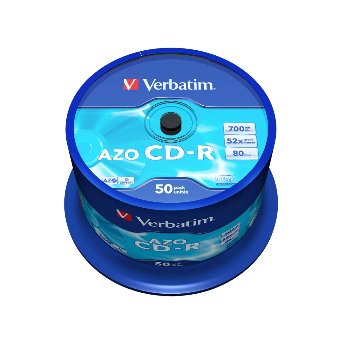 Диск CD-R Verbatim (43343) 700MB 50штук Незаписанный – купить недорого с доставкой по Алматы и Казахстану