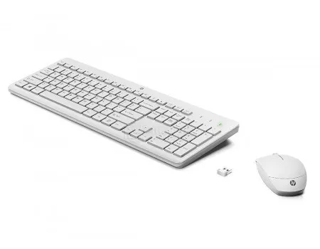 Клавиатура и мышь HP 3L1F0AA 230 Wireless Mouse and Keyboard Combo (White) RUSS — купить в Казахстане | neom.kz