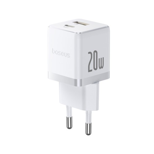 Адаптер питания Baseus Palm C+U 20W White(P10111608213-00) — купить в Казахстане | neom.kz
