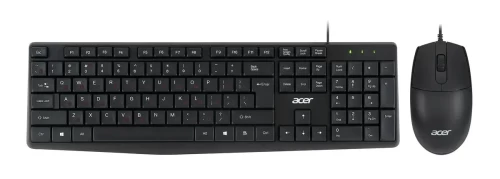 Комплект клавиатура + мышь проводной Acer OMW141 клав:черный мышь:черный, чёрный — купить в Казахстане | neom.kz