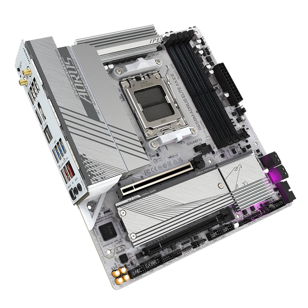 Материнская плата Gigabyte B650M AORUS ELITE AX ICE R1.0/1.1 AM5 B650 DDR5 Micro ATX фото 2