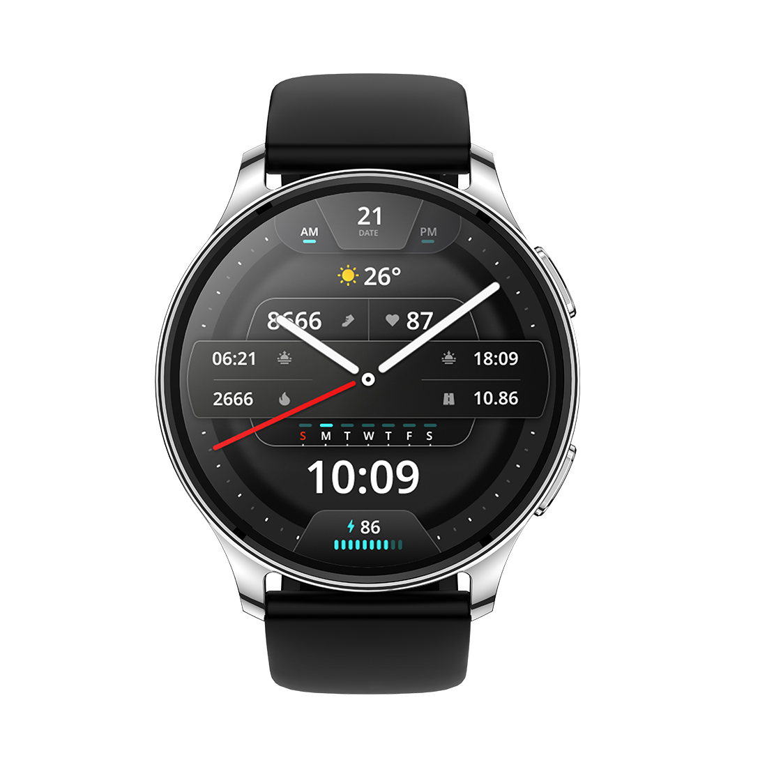Смарт часы Amazfit Pop 3R A2319 Metallic Silver – купить недорого с доставкой по Алматы и Казахстану фото 2