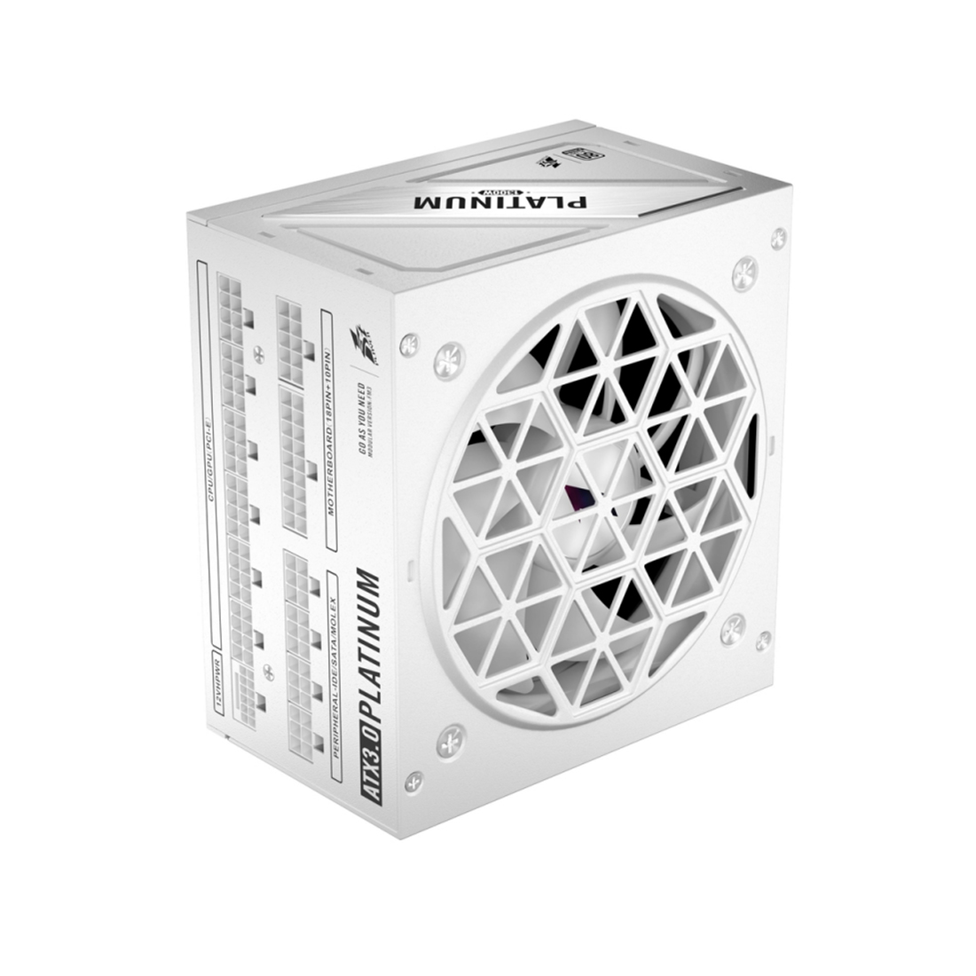 Блок питания 1STPLAYER NGDP 1300W 80 PLUS Platinum White (NGDP-PLT-1300-WH-EU) – купить недорого с доставкой по Алматы и Казахстану фото 3