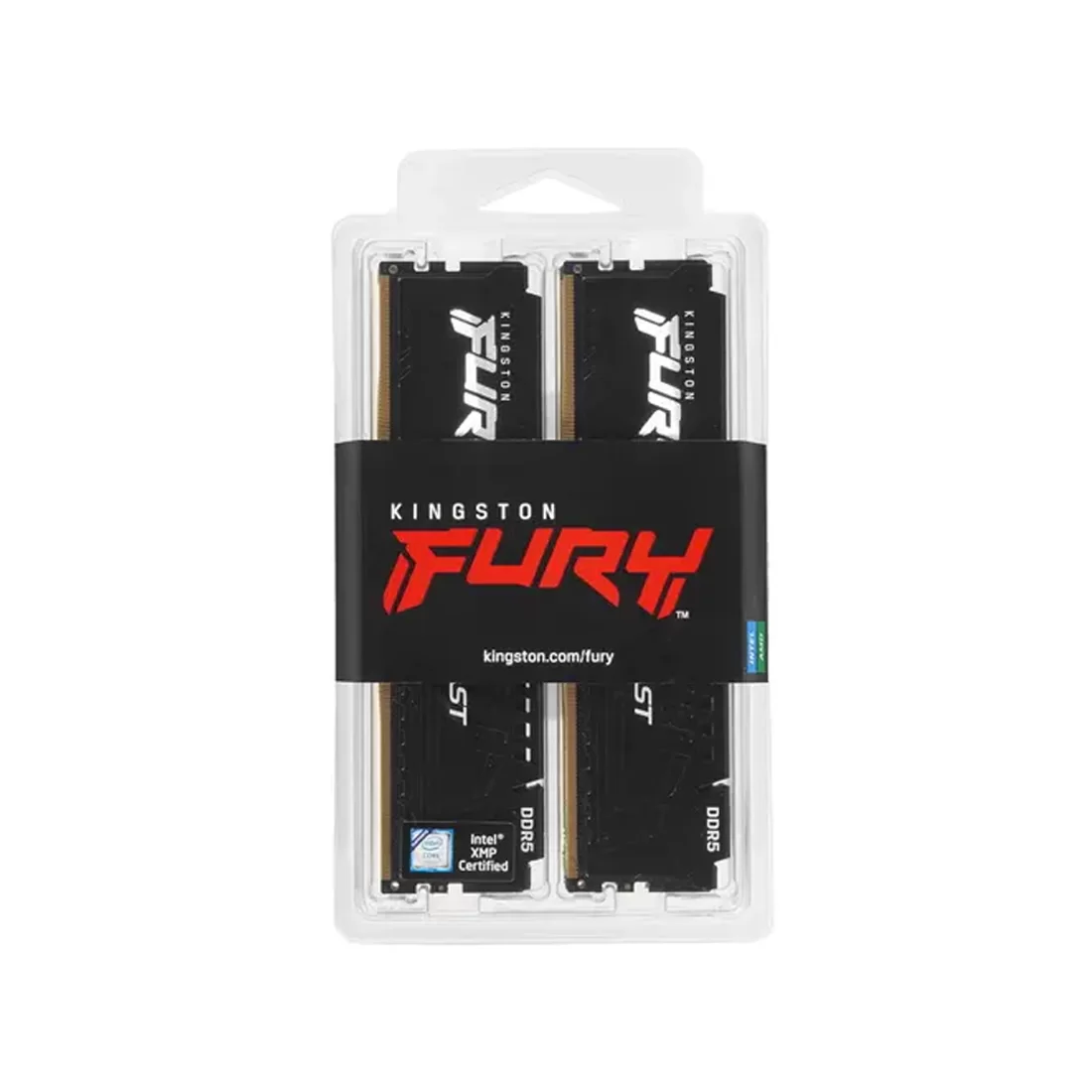 Комплект модулей памяти Kingston FURY Beast KF556C40BBK4-128 DDR5 128GB (Kit 4x32GB) 5600MHz – купить недорого с доставкой по Алматы и Казахстану