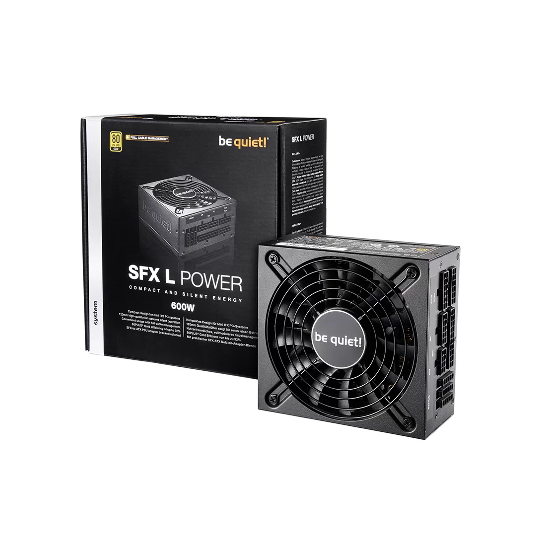 Блок питания Bequiet! SFX-L POWER 600W SFX-L-600W BN239 – купить недорого с доставкой по Алматы и Казахстану фото 3