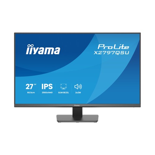 Монитор Iiyama X2797QSU-B1 27" QHD IPS 75Hz (X2797QSU-B1) — купить в Казахстане | neom.kz
