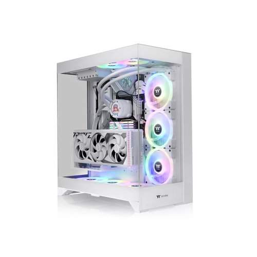 Корпус Thermaltake CTE E550 TG Snow, Midi Tower, белый, без БП