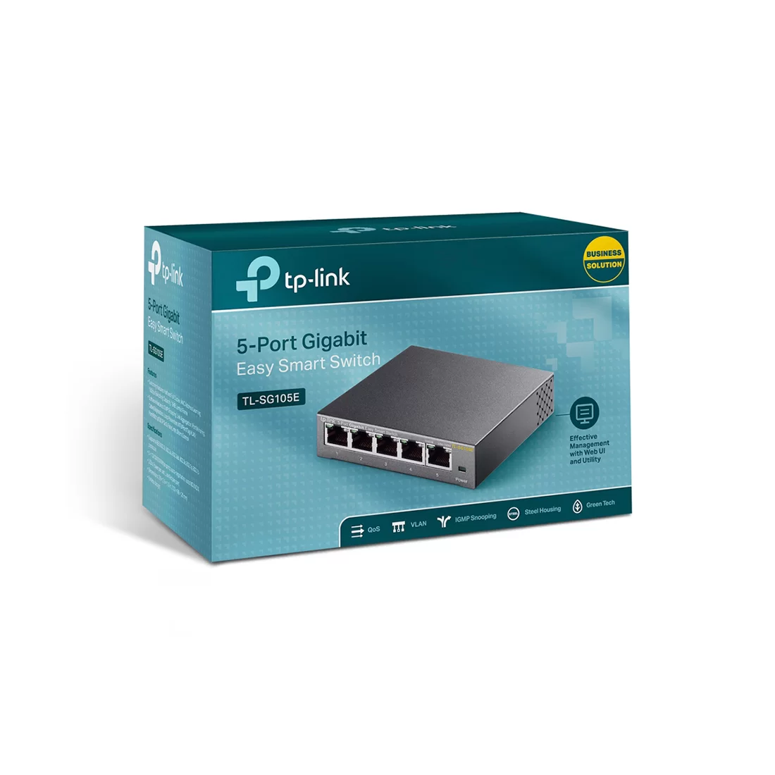 Коммутатор TP-Link TL-SG105E, 5 портов 1 Гбит/с, Smart – купить недорого с доставкой по Алматы и Казахстану