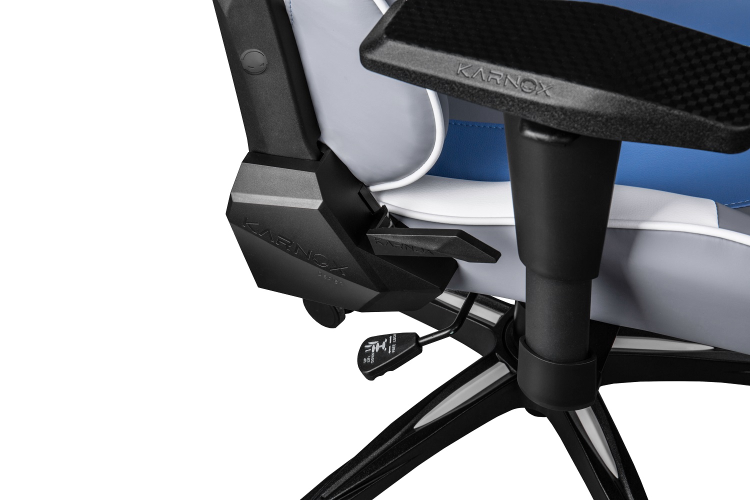 Игровое компьютерное кресло Karnox HERO Lava Edition, до 90 кг, серо-синее (KX800105-LA) – купить недорого с доставкой по Алматы и Казахстану фото 6