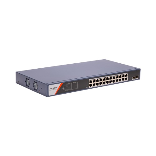 Коммутатор Hikvision DS-3E1526P-SI-24P2F, 24 порта 1 Гбит/с, 2×SFP, PoE+, Smart — купить в Казахстане | neom.kz