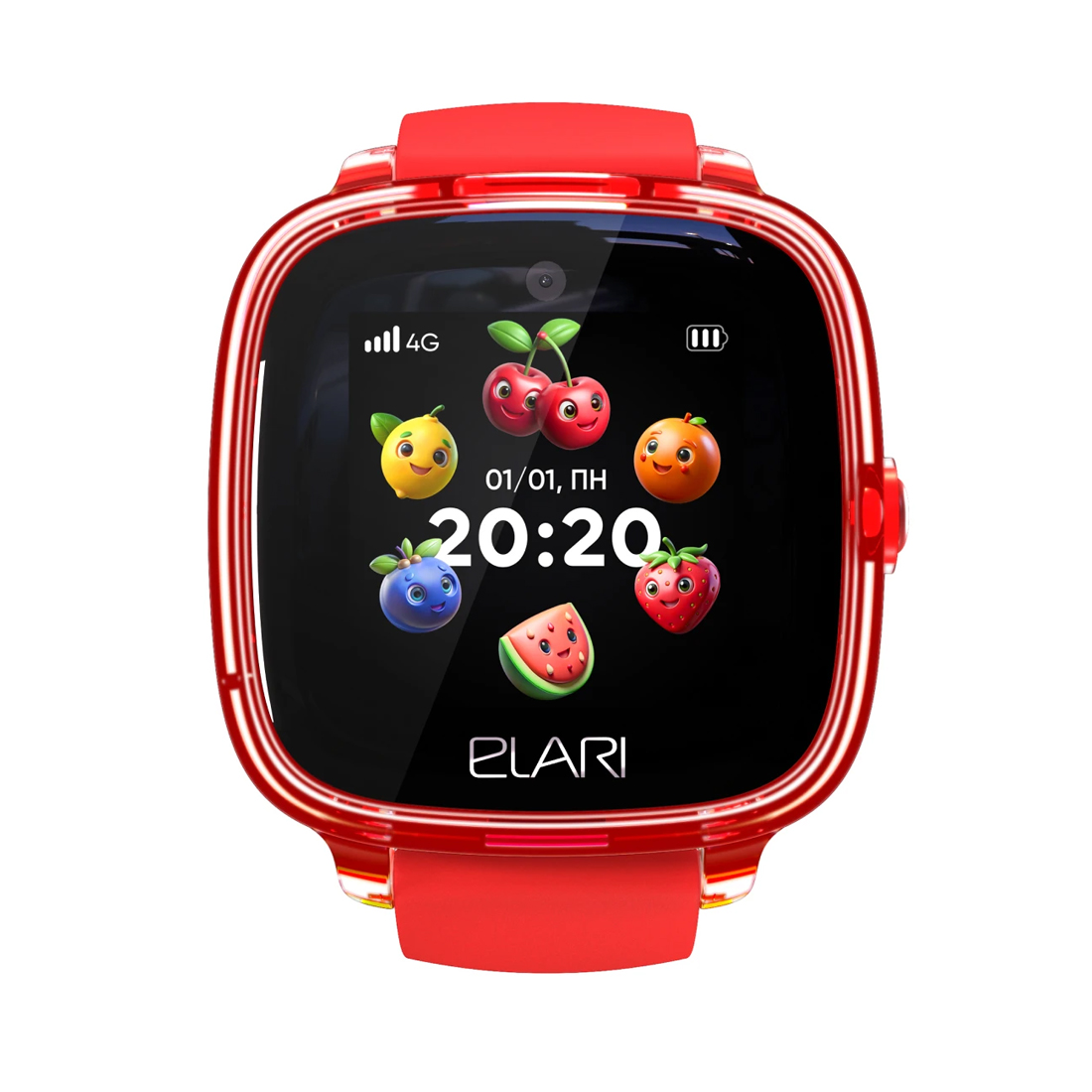 Смарт часы Elari KidPhone 4G Fresh Красный – купить недорого с доставкой по Алматы и Казахстану