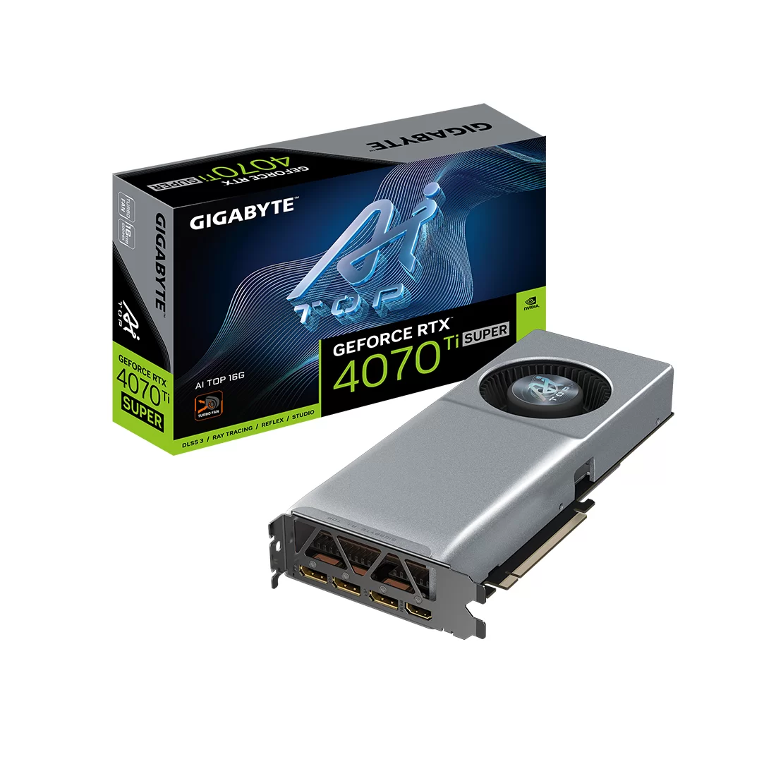 Видеокарта Gigabyte RTX 4070 Ti Super AI Top, 16 ГБ, GDDR6X фото 3