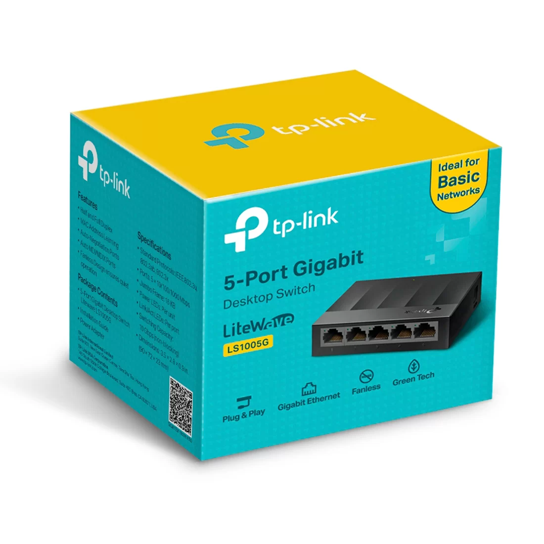 Коммутатор TP-Link LS1005G – купить недорого с доставкой по Алматы и Казахстану