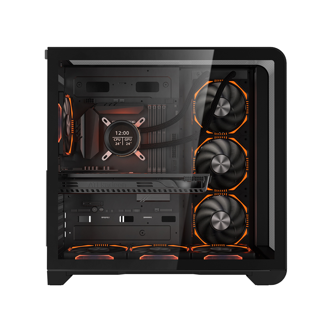 Компьютерный корпус 1STPLAYER RT7 BLACK без Б/П фото 3