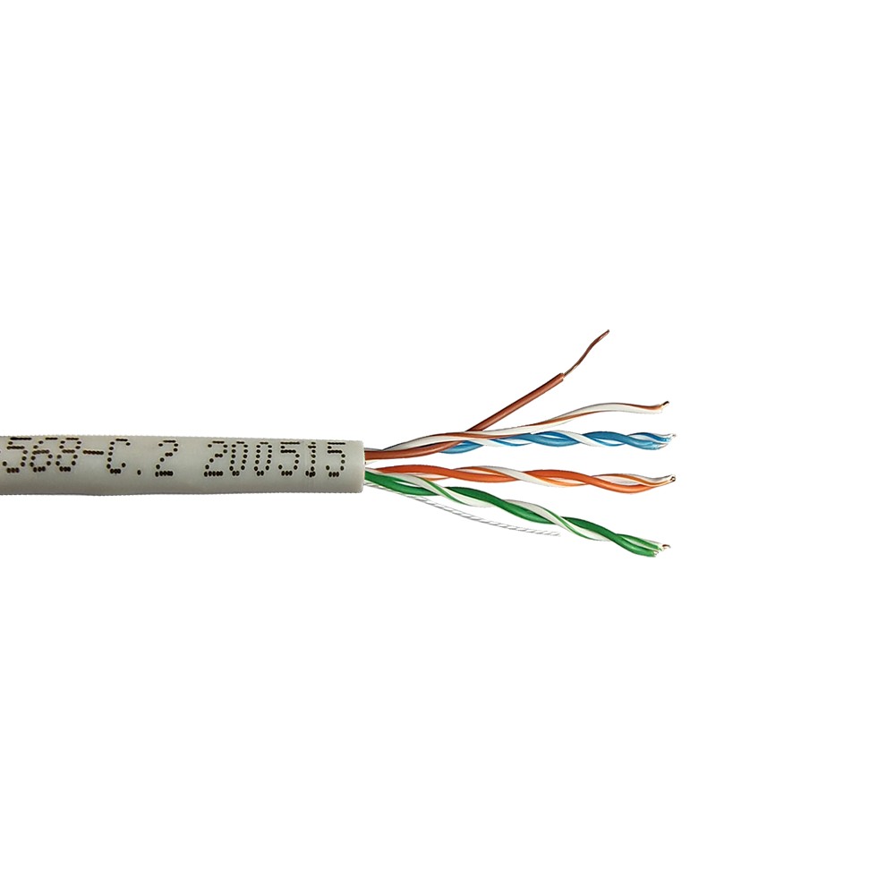 Кабель витая пара Lanmaster NM-UTP5E4PR-CU, U/UTP кат.5e, 4 пары, медь, PVC, бухта 305 м, серый — купить в Казахстане | neom.kz