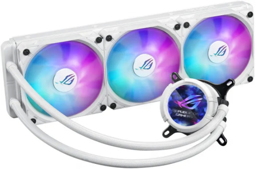 СЖО ASUS ROG STRIX LC III 360 ARGB LCD WHT, белого цвета — купить в Казахстане | neom.kz
