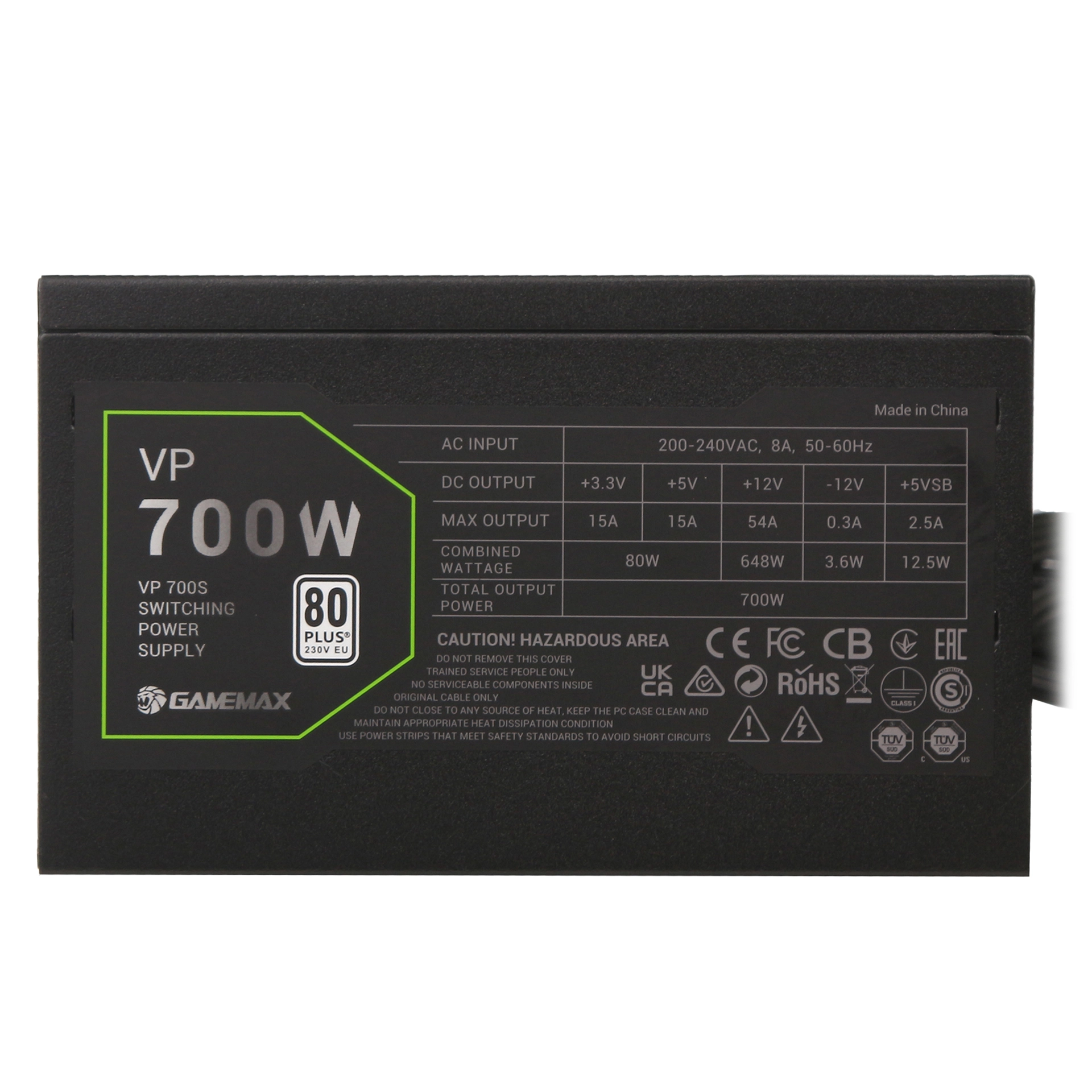 Блок питания ATX 700 W GameMax VP-700S – купить недорого с доставкой по Алматы и Казахстану