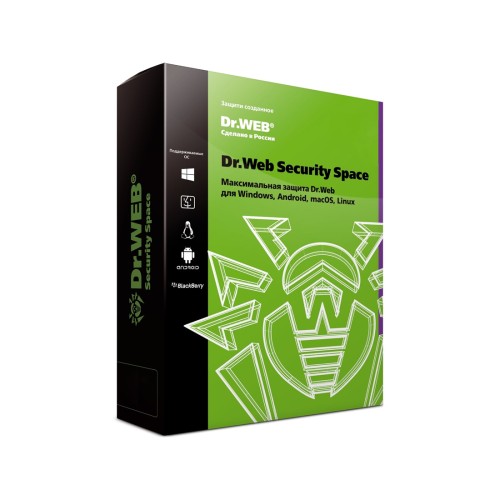 Антивирус Dr.Web Security Space 12М 2 ПК новая лицензия — купить в Казахстане | neom.kz