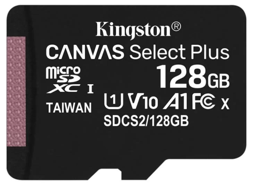 Карта памяти Kingston Canvas Select Plus, Micro SDXC, 128 GB, Class 10 (без адаптера) – купить недорого с доставкой по Алматы и Казахстану