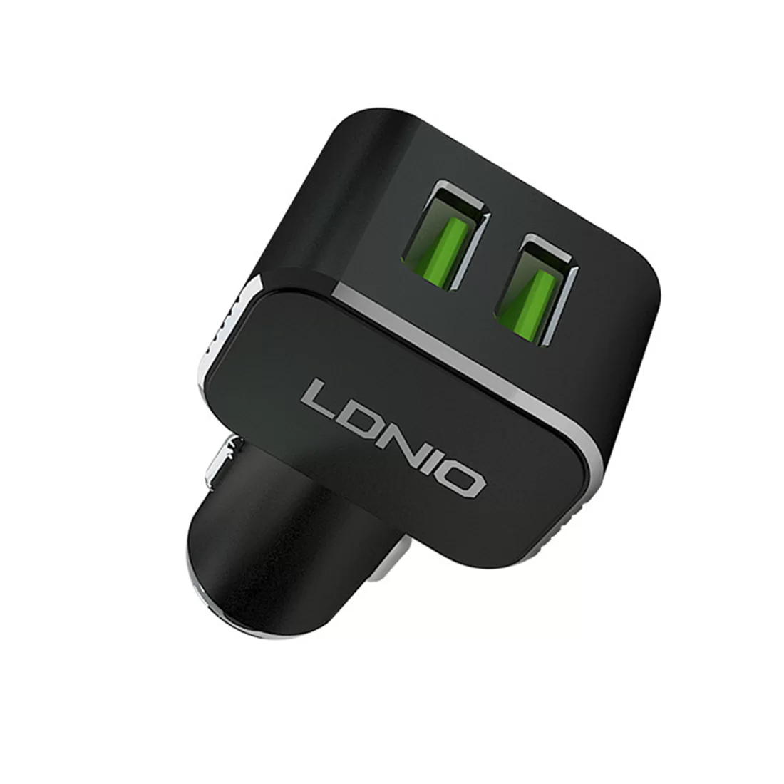 Автомобильное зарядное устройство LDNIO C306 2*USB-A 18W 5V-3.6A Auto Lightning Чёрный – купить недорого с доставкой по Алматы и Казахстану
