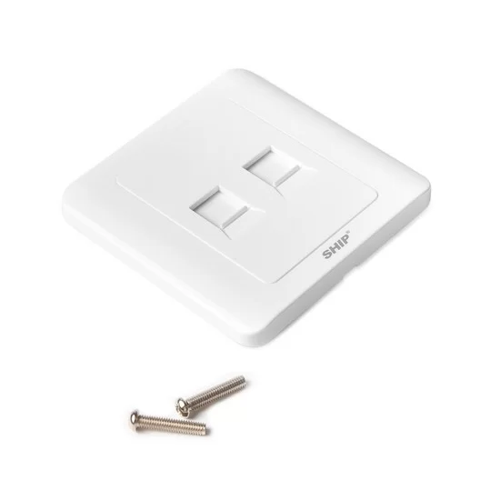 Лицевая панель телекоммуникационная Под 2 модуля SHIP A160-2А – купить недорого с доставкой по Алматы и Казахстану