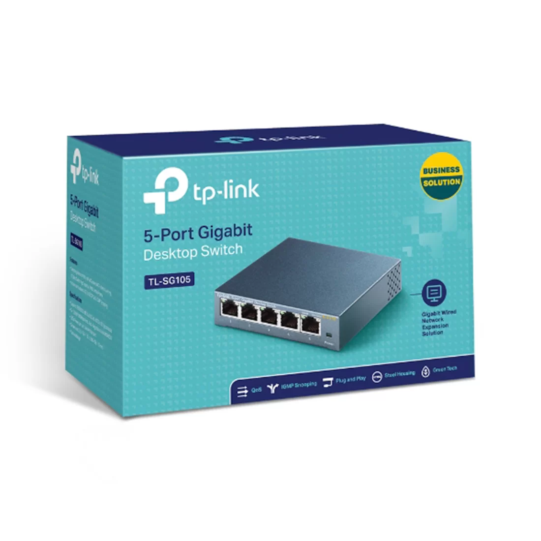 Коммутатор TP-Link TL-SG105, 5 портов 1 Гбит/с, неуправляемый – купить недорого с доставкой по Алматы и Казахстану