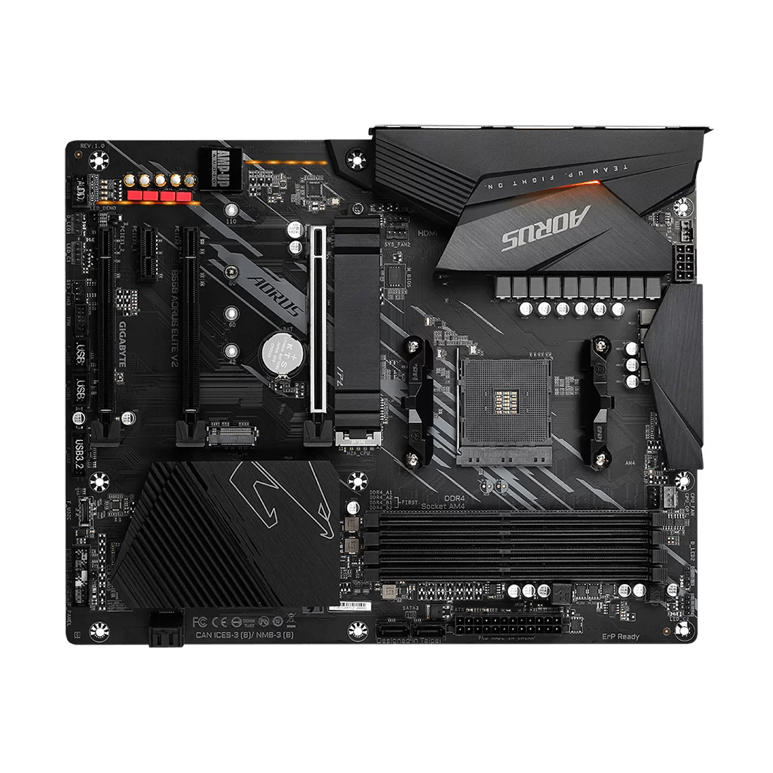 Материнская плата Gigabyte GA-B550 Aorus Elite V2, AM4 – купить недорого с доставкой по Алматы и Казахстану