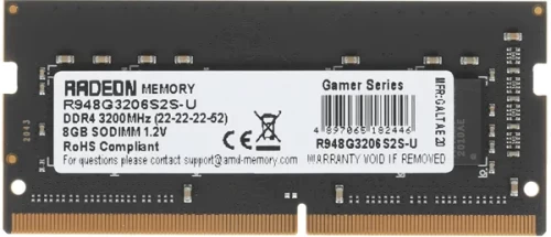 Оперативная память для ноутбука  8Gb DDR4 3200MHz AMD Radeon R9 Series R948G3206S2S-U Retail — оперативная память RAM