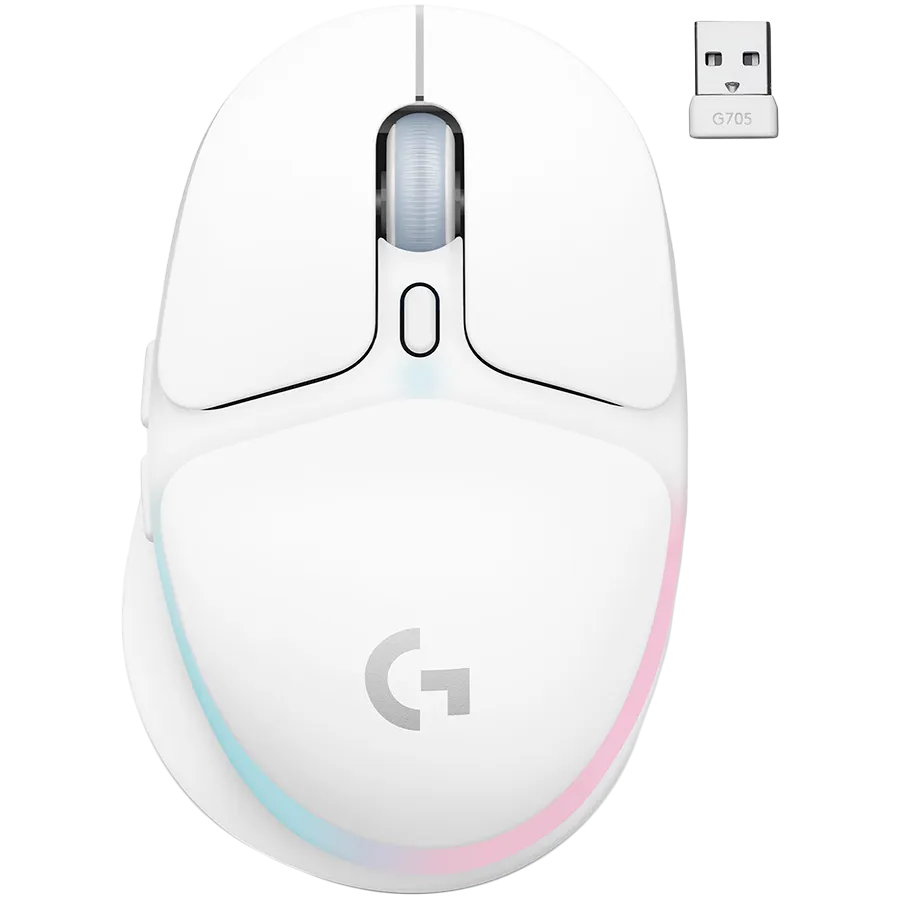 LOGITECH G705 LIGHTSPEED Wireless Gaming Mouse - OFF-WHITE - EER2 – купить недорого с доставкой по Алматы и Казахстану фото 4