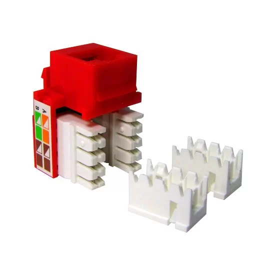 Модуль Keystone RJ-45 SHIP M245-4, кат.5e, U/UTP, красный – купить недорого с доставкой по Алматы и Казахстану