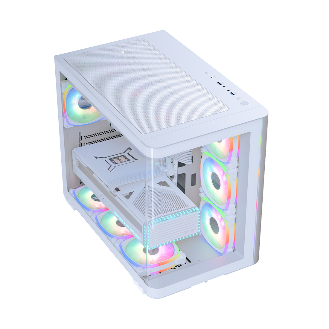 Компьютерный корпус Aerocool P500C Evo WT без Б/П фото 3