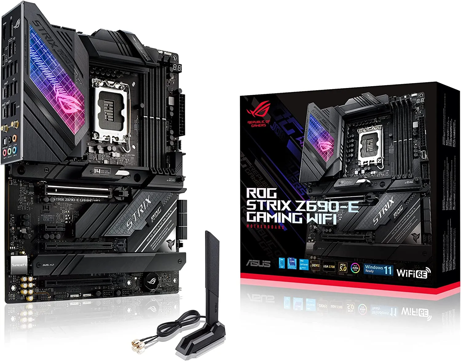 Материнская плата ASUS ROG Strix Z690-E Gaming WiFi, LGA1700 – купить недорого с доставкой по Алматы и Казахстану