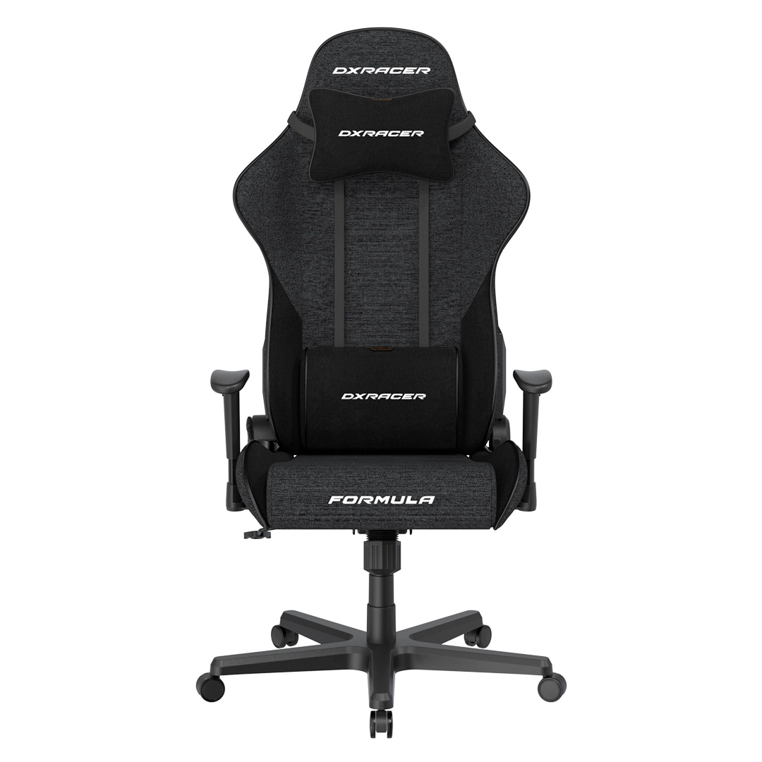 Игровое компьютерное кресло DXRacer Formula, ткань, чёрное (GC/LFD23FBCFBB/N)