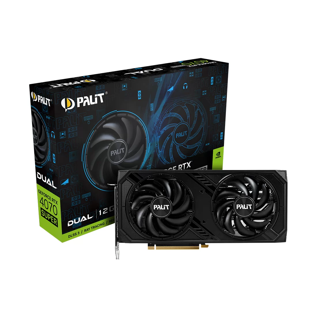 Видеокарта Palit RTX 4070 Super Dual 12G, 12 ГБ, GDDR6X фото 3