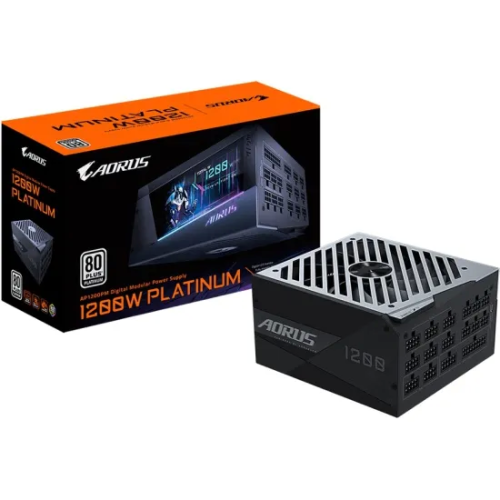 Модульный Блок Питания Gigabyte AORUS P1200W 80+ PLATINUM, with APFC, 140mm Double ball bearing Fan, BOX — купить в Казахстане | neom.kz